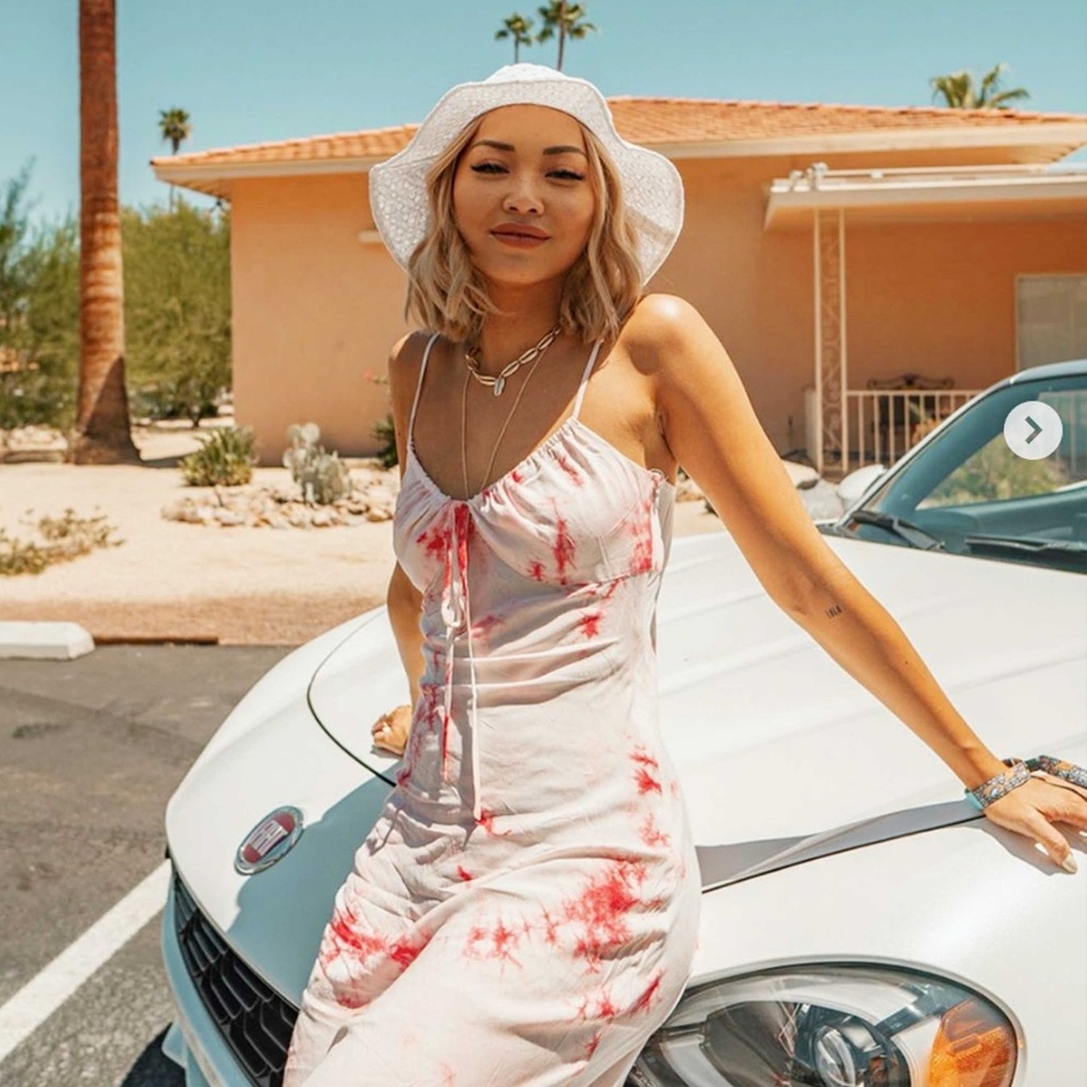 Tie Dye Midi Slip Dress